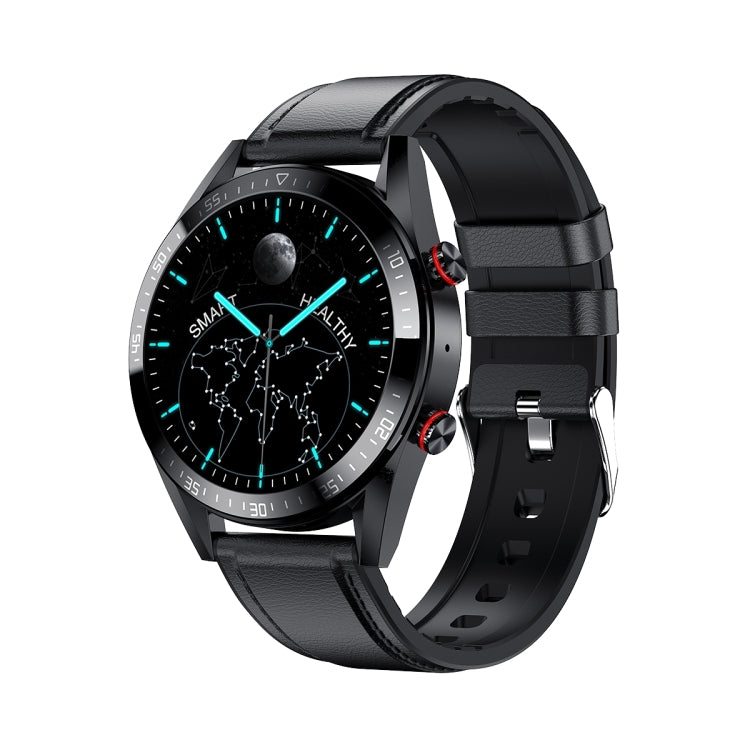DW161.39 inch AMOLED Screen Smart Watch, Support Heart Rate / Blood Pressure Monitoring, Leather Strap, DW16